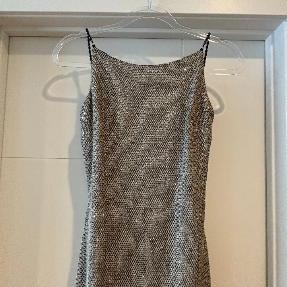 Jessica Mcclintock For Cach Sparkly Silver/Gold E… - image 2